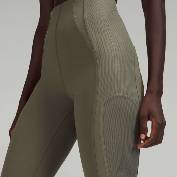 Everlux and Mesh Super-High-Rise Training Tight 25" Army Green Size 6 - Picture 3 of 4